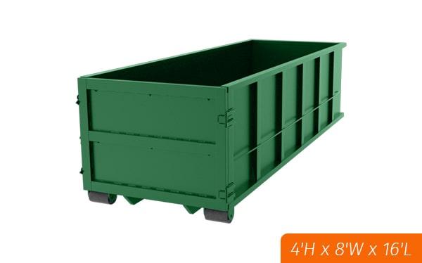 most rental companies offer rental periods ranging from 3 to 10 days for their 15-yard dumpsters